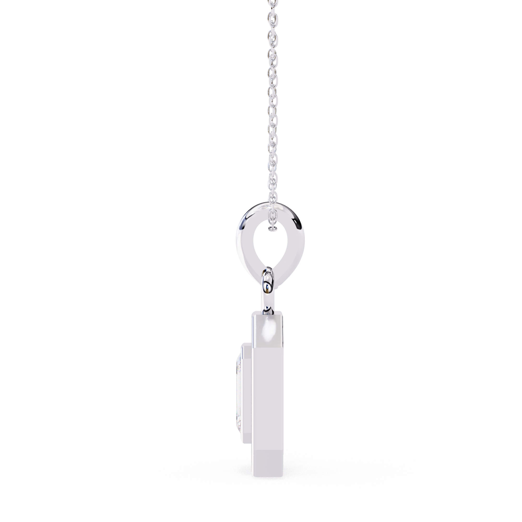 Solitairekart 0.93ct Natural Diamond Empire Halo Pendant-H Color, VS1 Clarity